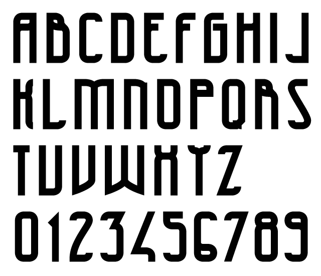 47 Typeface by Hendrick Rolandez - Art Deco Font, Stylish Sans Serif