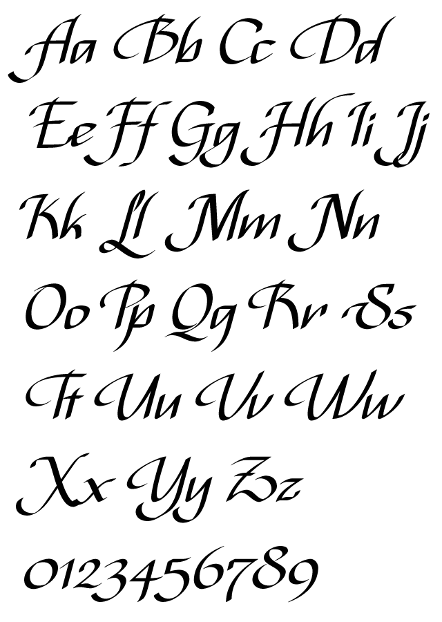 Bispo Typeface by Jackson Alves - Italic Chancery Calligraphy Script