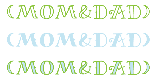 Miltonian Typeface - Combining Open and Filled Versions into One - Parentheses Ampersand