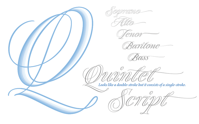 Quintet Script Typeface - Formal Script Fonts Built for Layering