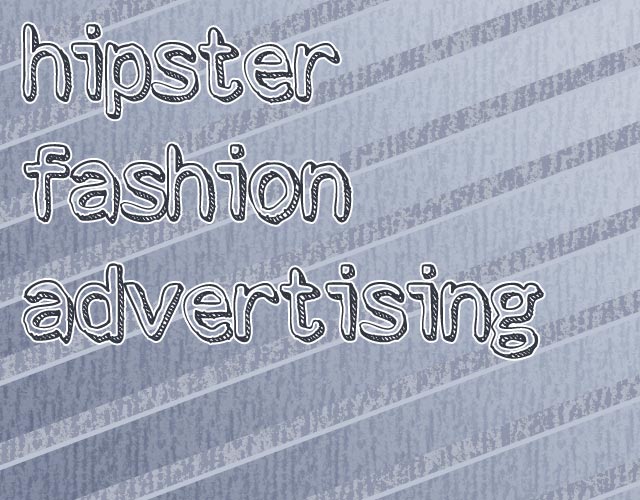 Stroke Dimension Typeface Example - Hipster Fashion Stripes