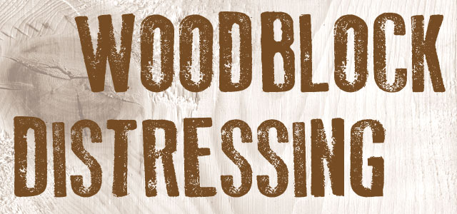 Old Press Font Example - Woodblock Letters, Wood Texture, Distressed Lettering, Wood Block Print