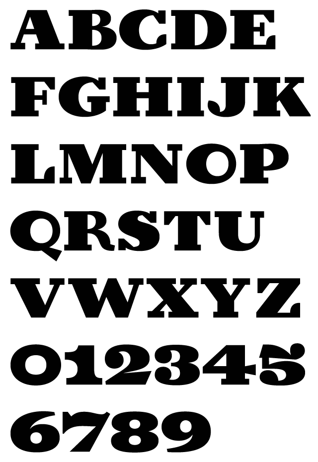 Birra Stout Typeface by Darden Studio - Alphabet Example