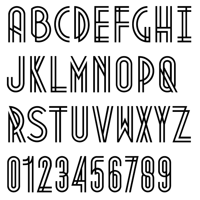 Metropolis1920 Typeface by Josip Kelava - Alphabet Example
