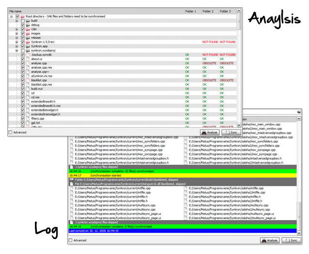 Synkron Analysis and Log Views - App Review - File syncing, backup, compilations