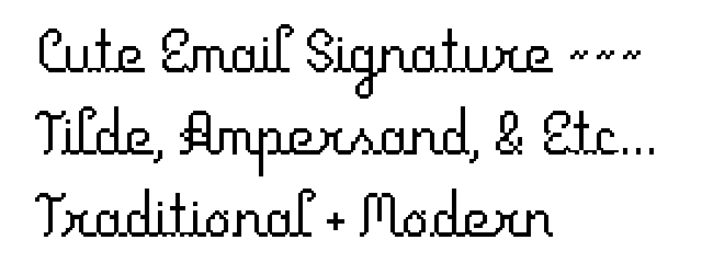 Primus Script - Pixel Script Type, Cute Email Signature Font, Traditional Meets Modern Type