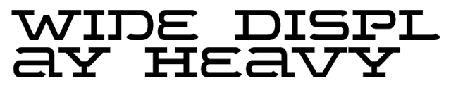 Wide Display by Valery Zaveryaev, Wide Slab Serif Display Font