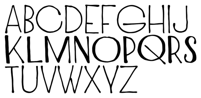 Charmante Typeface by Juraj Chrastina Alphabet Example - Charming handwritten font