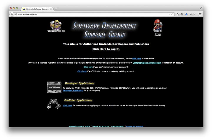 Firefox Screenshot of Warioworld.com as it Currently Exists, 1996 web design, my eyes hurt